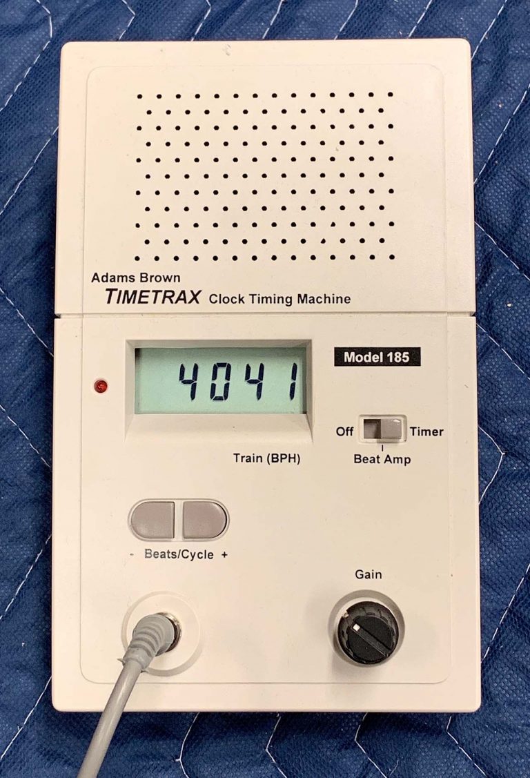 Timing a Clock With The TimeTrax 185 Minnesota Clocks & Watches
